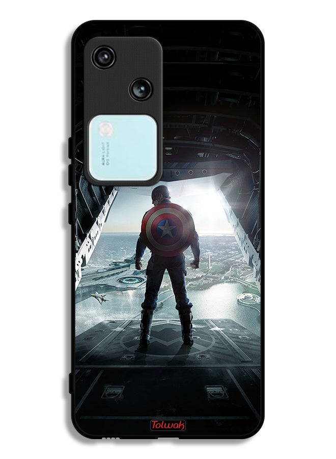 Tolwak Vivo V30 5G Protective Case Cover Portrait Display Captain America - Image 1