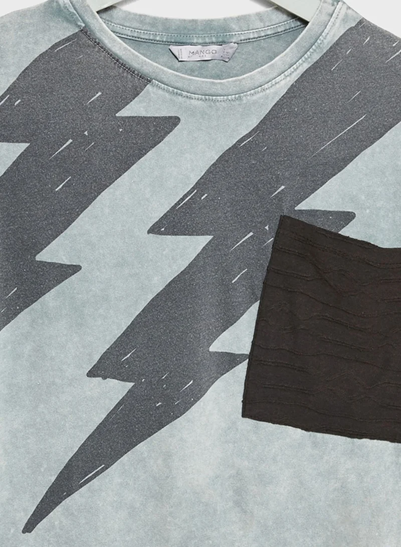 MANGO Little Bolt T-Shirt