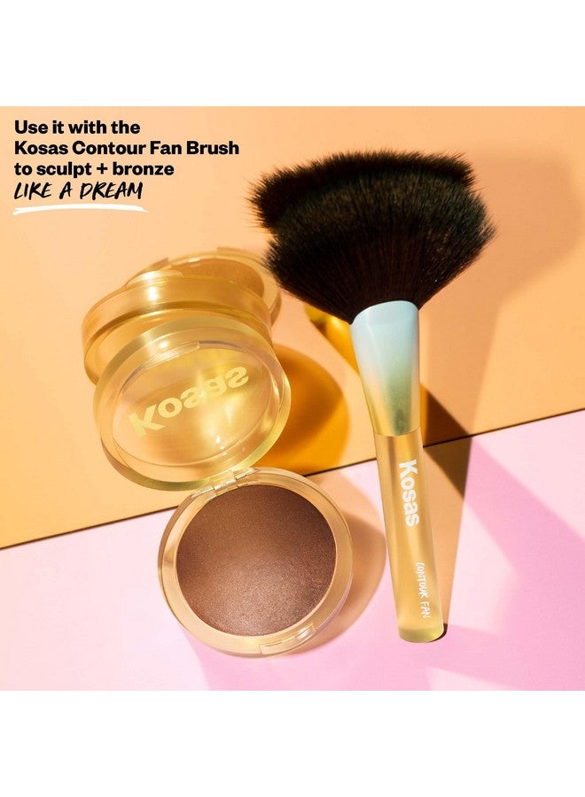 كوساس بودرة برونزية مخبوزة متوهجة من كوساس صن شو - بودرة تحديد لعظام الخد والأنف وخط الفك - غنية بأحماض دهنية مركزة - خالية من التلك، نباتية ومضادة للحساسية - إسكيب - Image 5