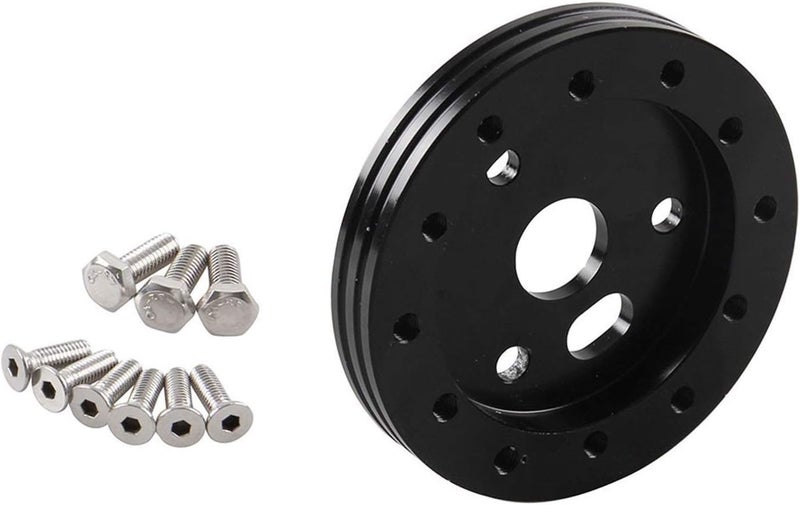 Wivplex Aluminum Black Steering Wheel Hub Adapter Spacer - Image 1