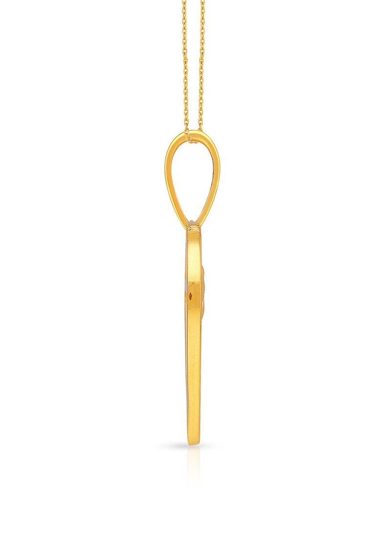 Malabar Gold and Diamonds 22k 916 Purity Gold Pendant for Women DZPN172DY  - Image 3