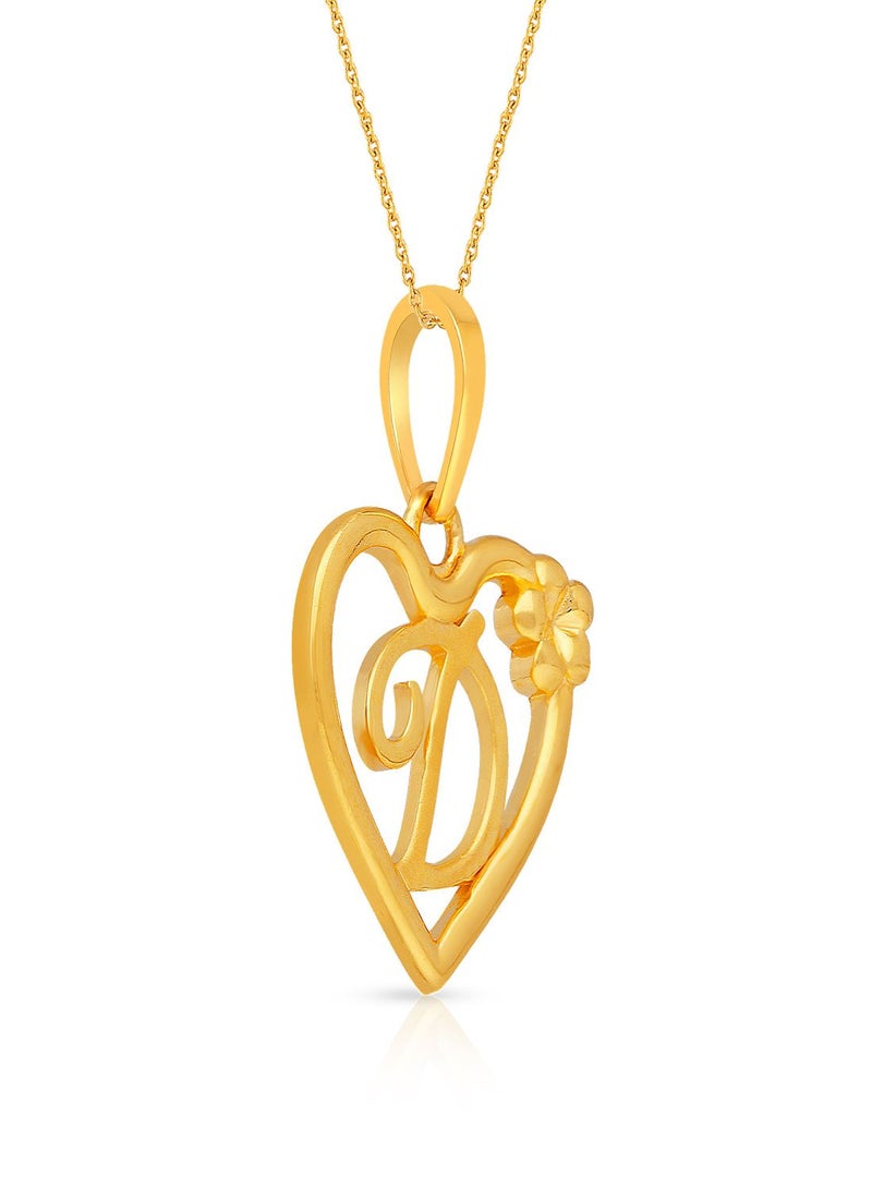 Malabar Gold and Diamonds 22k 916 Purity Gold Pendant for Women DZPN172DY  - Image 2
