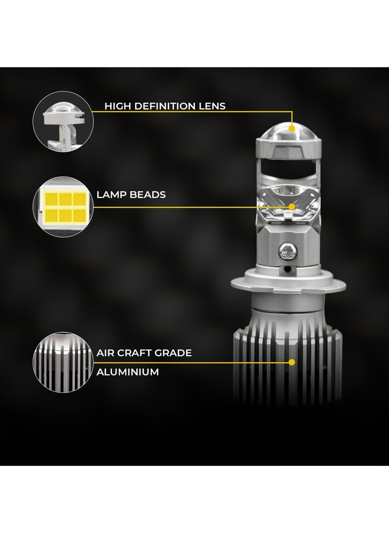 Toby's Toby's New TL3 H7 Led Headlight Bulbs with Mini Projector Lens, High/Low beam and enhanced high beam DC12V 6500K white light  - Image 4