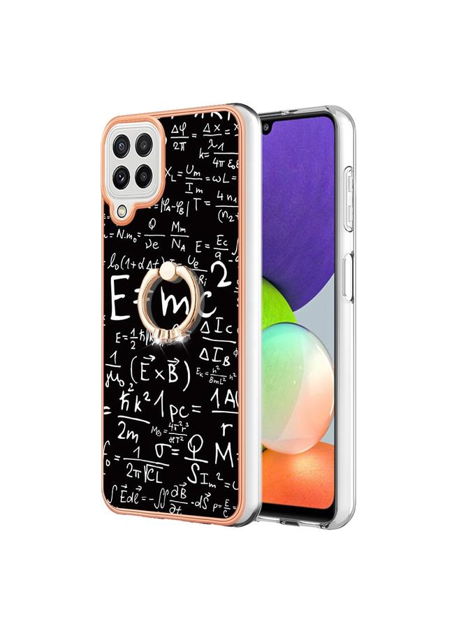 اس-توب جراب لهاتف Samsung Galaxy A22 4G إصدار الاتحاد الأوروبي مطلي بالكهرباء على الوجهين مع حامل حلقي - Image 2