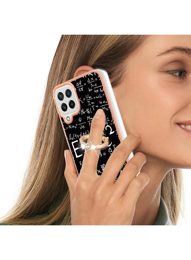 اس-توب جراب لهاتف Samsung Galaxy A22 4G إصدار الاتحاد الأوروبي مطلي بالكهرباء على الوجهين مع حامل حلقي - Image 5