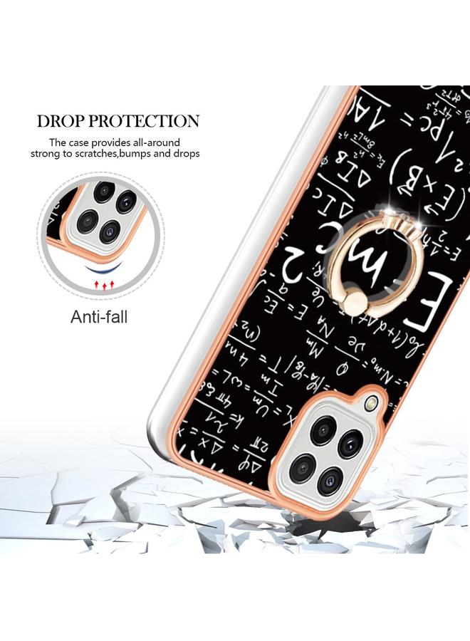 اس-توب جراب لهاتف Samsung Galaxy A22 4G إصدار الاتحاد الأوروبي مطلي بالكهرباء على الوجهين مع حامل حلقي - Image 4