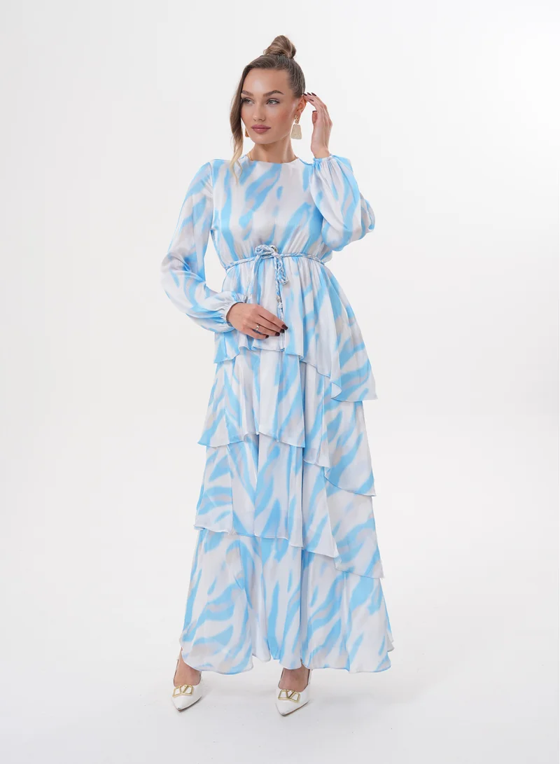 Pastel Breeze Tiered Maxi Dress