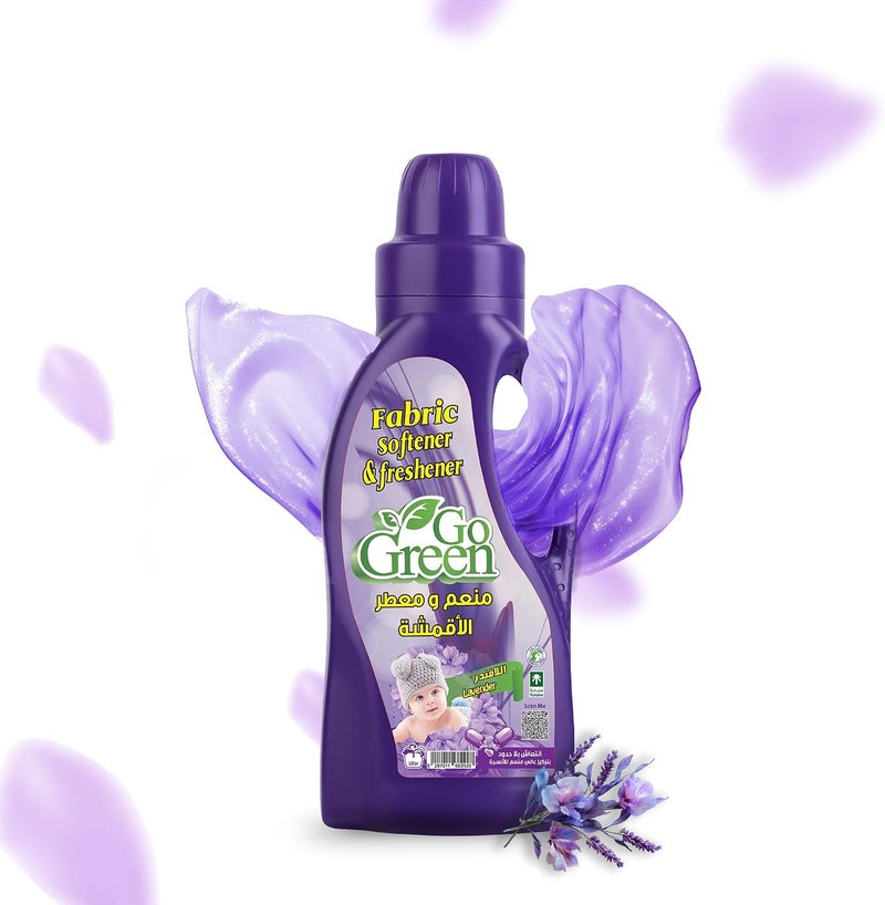 Go Green Fabric Softener & Freshener - Lavender 1 Liter - Image 3