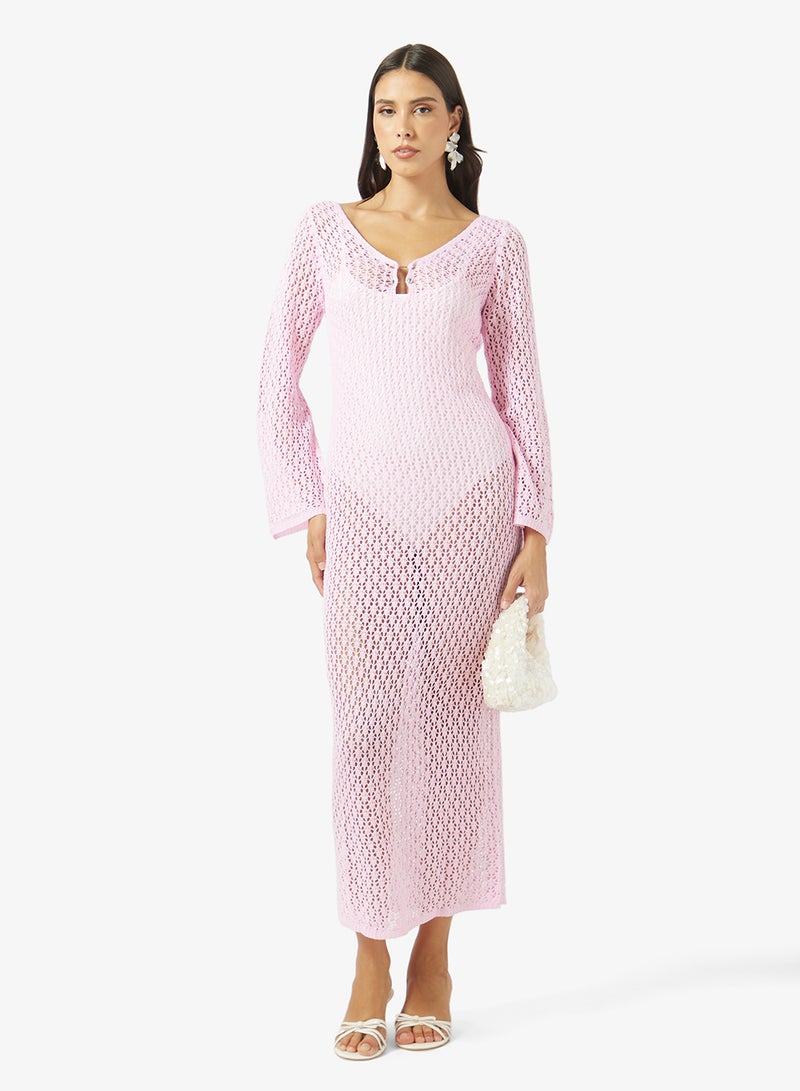 Soleira Crochet Beach Dress - Image 4