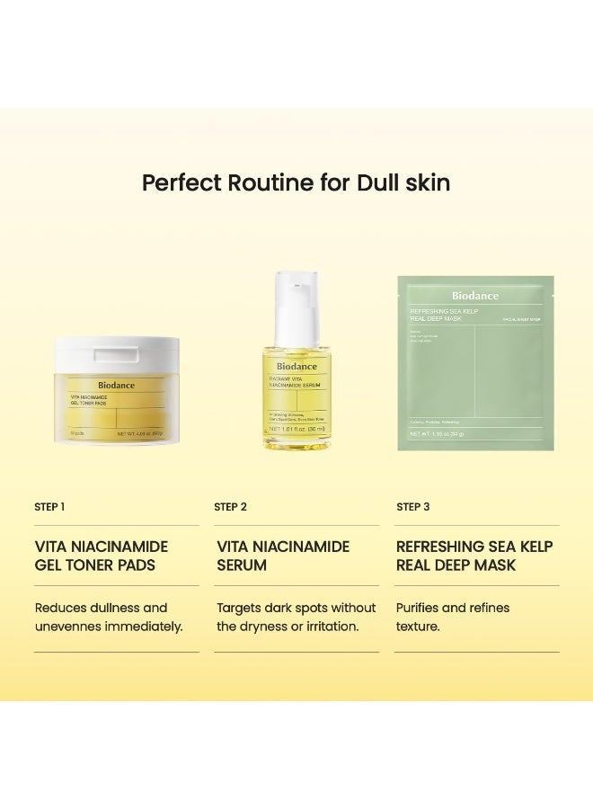 بيودانس BIODANCE Radiant Vita Niacinamide Serum, for Even Tone Dark Spot Care with Vitamin C, Hydrating for Sensitive Skin, Filter Glow Serum, Korean Skincare, Stocking Stuffers | 1.01 floz x 1 ea - Image 4