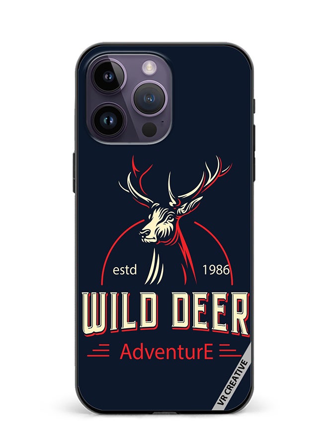 VR CREATIVE Protective Case Cover For Apple iPhone 15 Pro Wild Deer Design Multicolour - Image 1