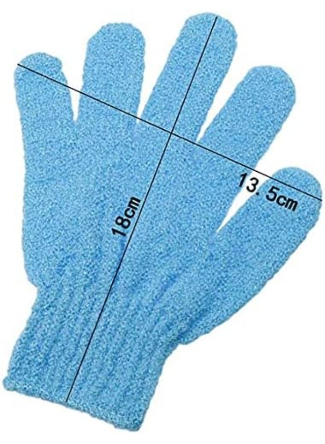 8 Pieces (4pairs) Exfoliating Gloves, Premium Scrub Wash Mitt for Shower, Spa, Massage and Body Scrubs, Spa Exfoliation Accessories for Men and Women (Multicolour) - Image 4