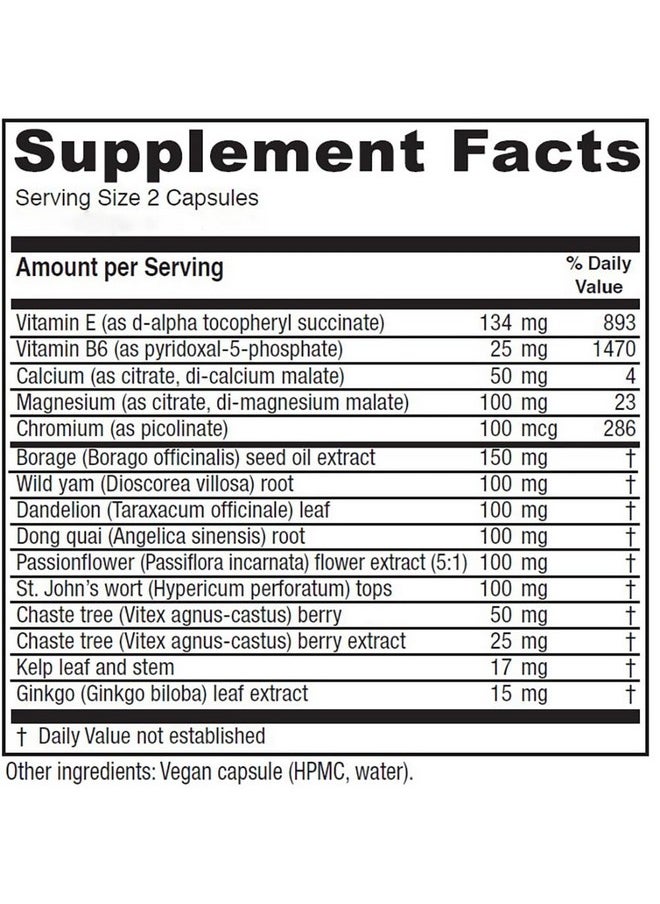 Vitanica Vitanica Women's Phase I, Premenstrual Support, Vegan, 120 Capsules  - Image 2