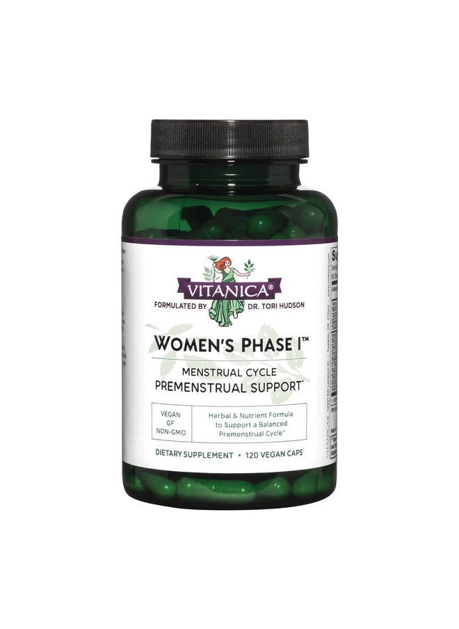 Vitanica Vitanica Women's Phase I, Premenstrual Support, Vegan, 120 Capsules  - Image 1
