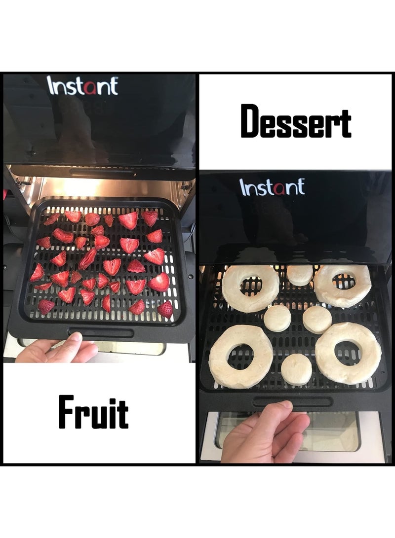 SYOSI 2 Pcs Replacement Cooking Tray, Mesh Cooking Rack Air Fryer Accessories for Instant Vortex, Innsky, Chefman and other Air Fryer Oven, Dishwasher Safe, Removable Mesh Cooking Rack for Air Fryer - Image 5