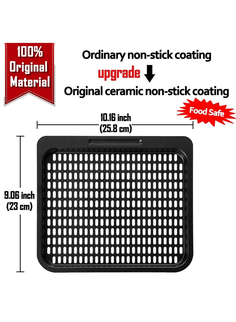 SYOSI 2 Pcs Replacement Cooking Tray, Mesh Cooking Rack Air Fryer Accessories for Instant Vortex, Innsky, Chefman and other Air Fryer Oven, Dishwasher Safe, Removable Mesh Cooking Rack for Air Fryer - Image 4