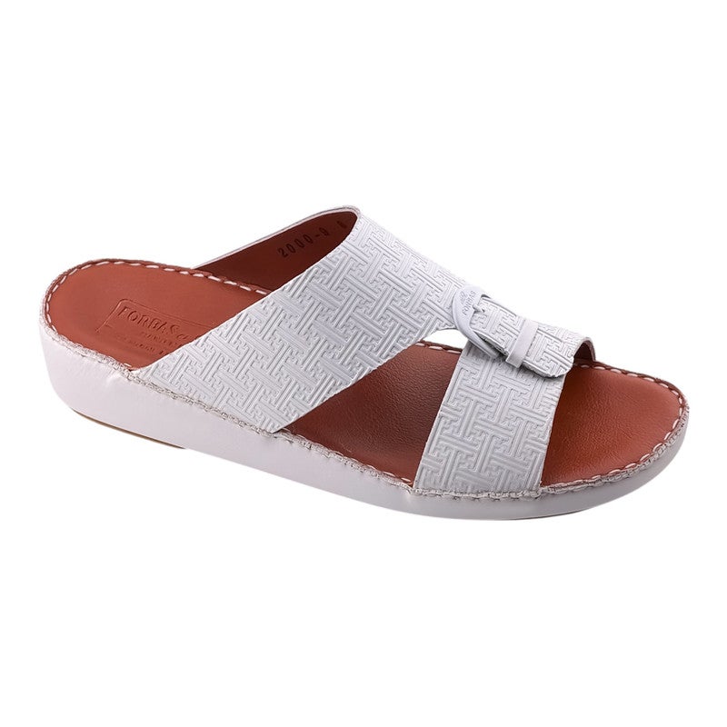 إيت صندل عربي يدوي الصنع للرجال من AET | شبشب رجالي خارجي | شبشب مفتوح من الأمام للاستخدام اليومي | جلد شامواه عربي أصلي مع إبزيم | تصميم جديد | نعل داخلي بلون بني فاتح | مريح وخفيف الوزن - Image 1