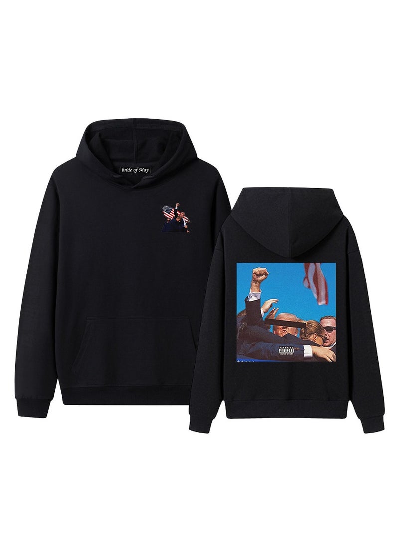 KUYING - New Trump Print Hoodie - Image 1