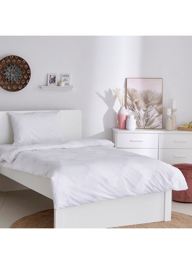 Home Box Ballina 2-Piece Solid Cotton Single Duvet Cover Set 220 x 135 cm  - Image 1
