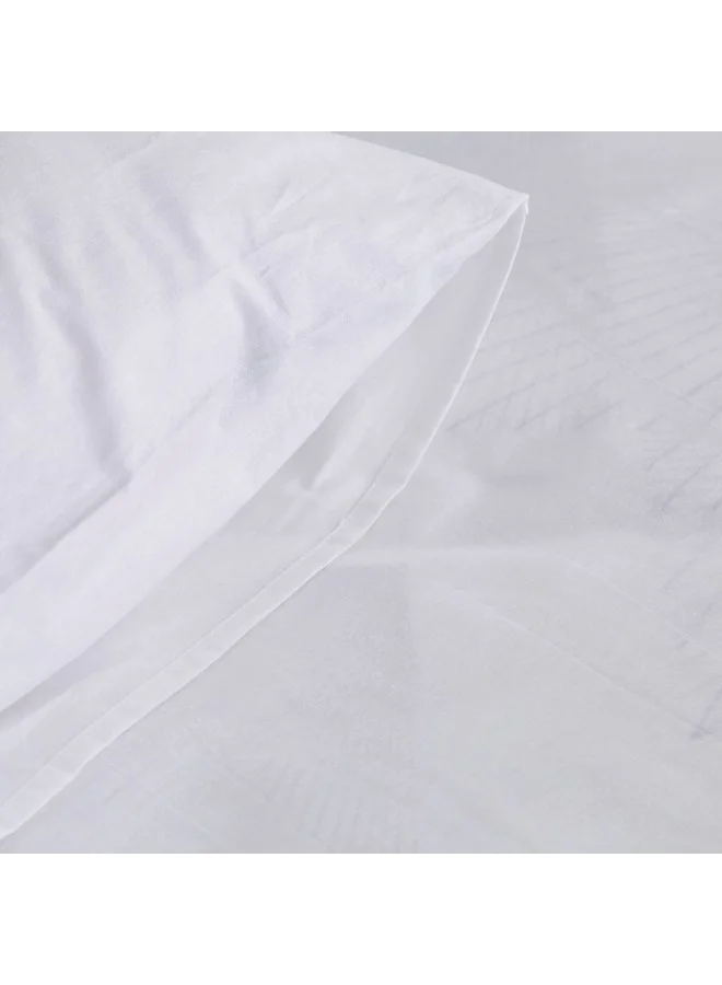 Home Box Ballina 2-Piece Solid Cotton Single Duvet Cover Set 220 x 135 cm
