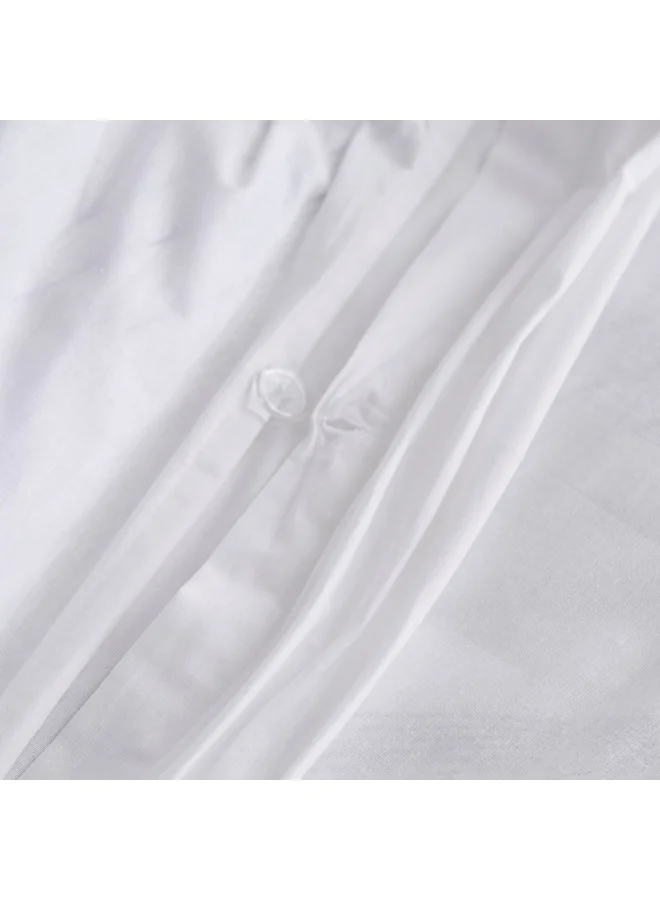 Home Box Ballina 2-Piece Solid Cotton Single Duvet Cover Set 220 x 135 cm