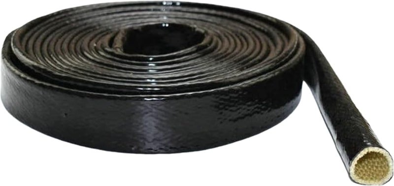 غلاف واقي من الحرارة 1 2 سم قطر غطاء سلك من الألياف الزجاجية درع خرطوم مقاوم للحرارة - Image 2