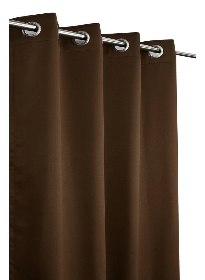 LaVichitra 2 Pieces Premium Blackout Curtains - Thermal Insulated, 3 Layered, 100% Opaque Window Curtain - 5 ft, Brown - Image 4