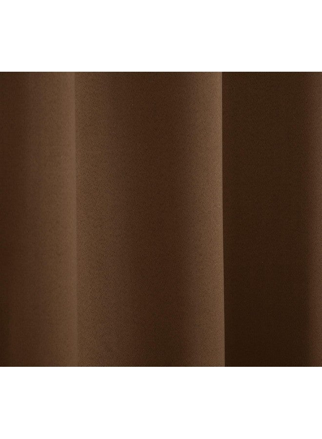 LaVichitra 2 Pieces Premium Blackout Curtains - Thermal Insulated, 3 Layered, 100% Opaque Window Curtain - 5 ft, Brown - Image 5