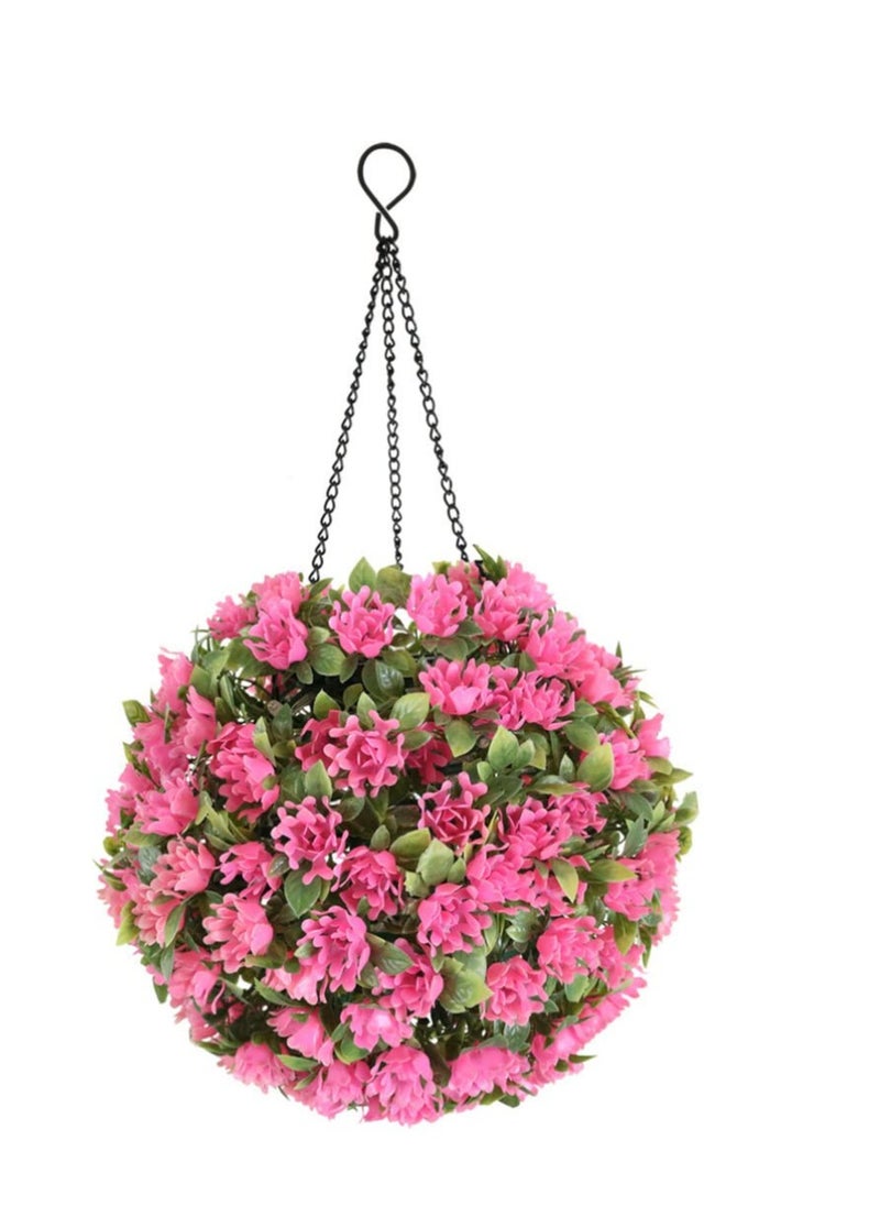 Excefore Artificial Boxwood Topiary Balls, Hanging Faux Boxwood Balls, with Led Light Decorative Artificial Topiary Ball, for Outdoor Lawn Backyard Garden Decor Wedding Party  - Image 1