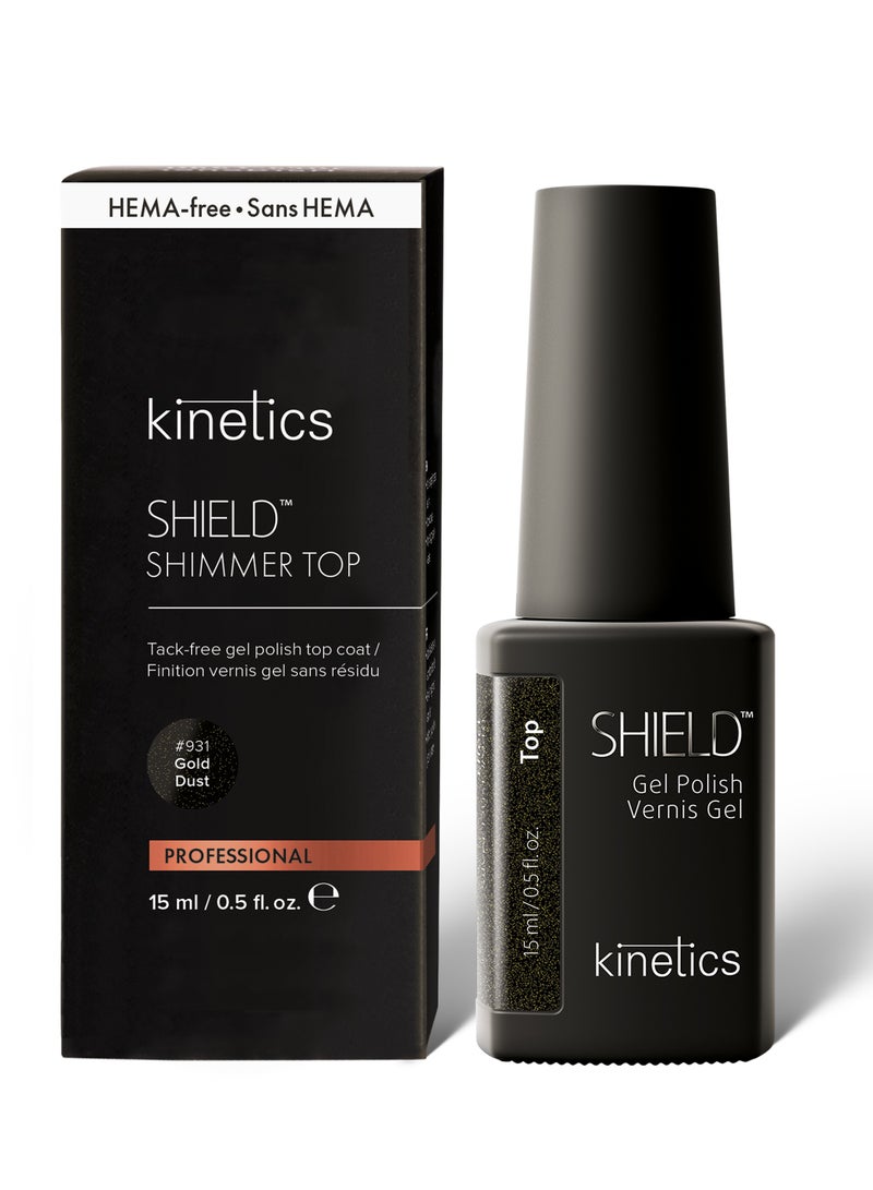 KINETICS طلاء شيلد شيمر العلوي 15 مل | #931 غبار الذهب - Image 1