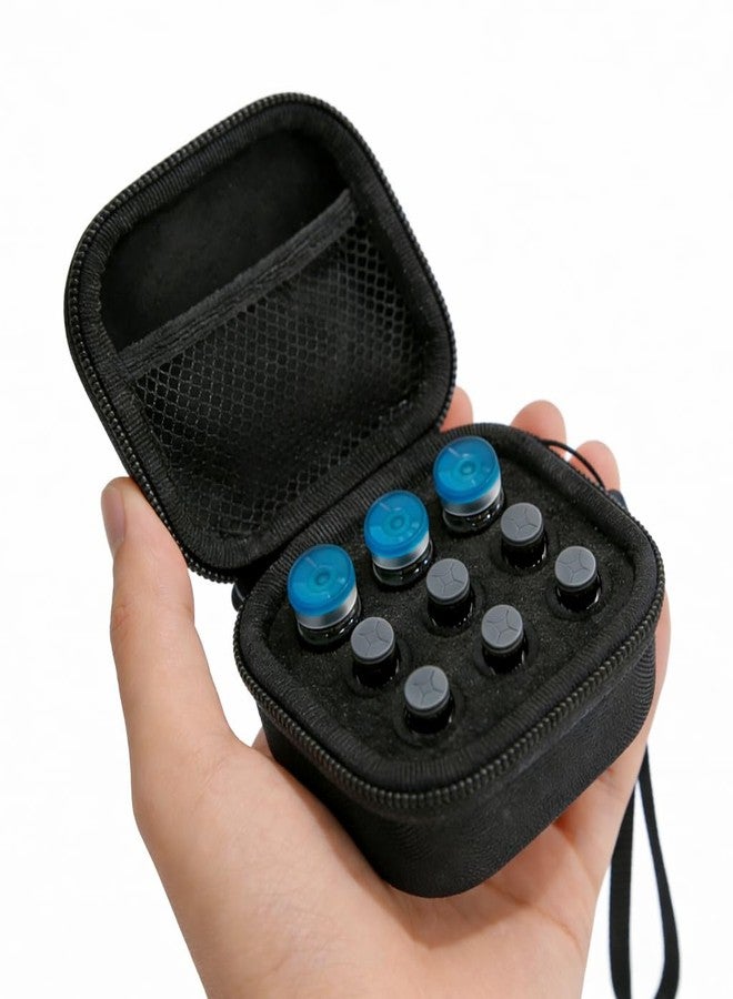 Yanmide Insulin Vial Case for Travel, Fits 10ml/3ml Bottles, Hard Shell Insulin Bottle Storage Organizer with Foam Slots & Mesh Pocket, Diabetic Supplies Organizer for Home and On-the-Go (9 Slots - Image 1