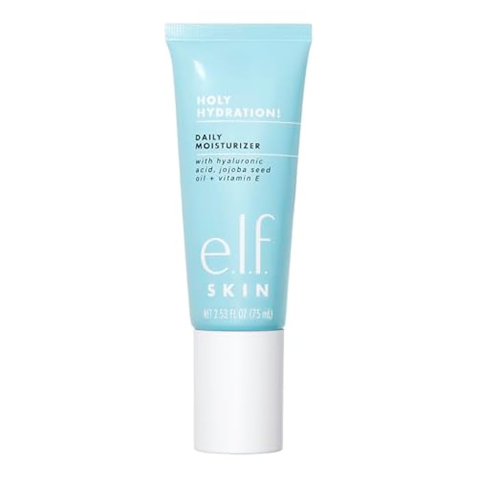 elf e.l.f. SKIN Holy Hydration! Daily Hydration Moisturizer, Ultra-Hydrating Formula, Infused with Aloe, Jojoba Oil & Shea Butter, Vegan & Cruelty-Free, 2.53 Fl Oz - Image 1