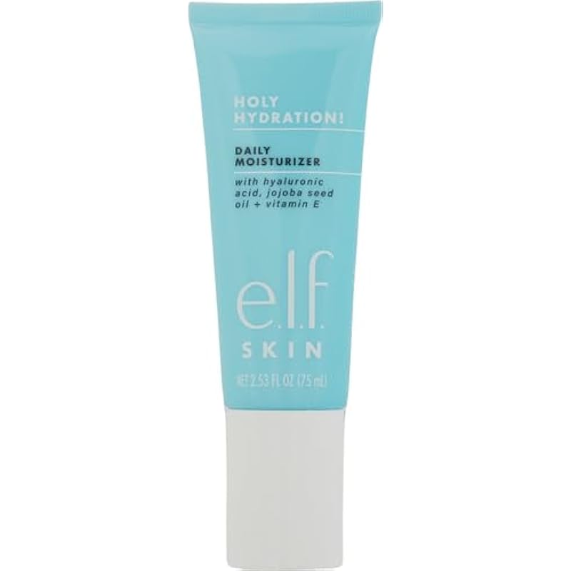 elf e.l.f. SKIN Holy Hydration! Daily Hydration Moisturizer, Ultra-Hydrating Formula, Infused with Aloe, Jojoba Oil & Shea Butter, Vegan & Cruelty-Free, 2.53 Fl Oz - Image 2
