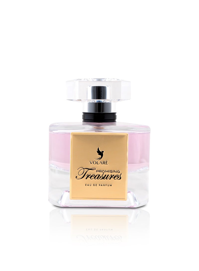 فولاري عطر بروميسنج تريجرز أو دو بارفان للنساء، 100 مل | عطر زهري ومنعش مع المسك، اليوزو، الرمان والعنبر - Image 1