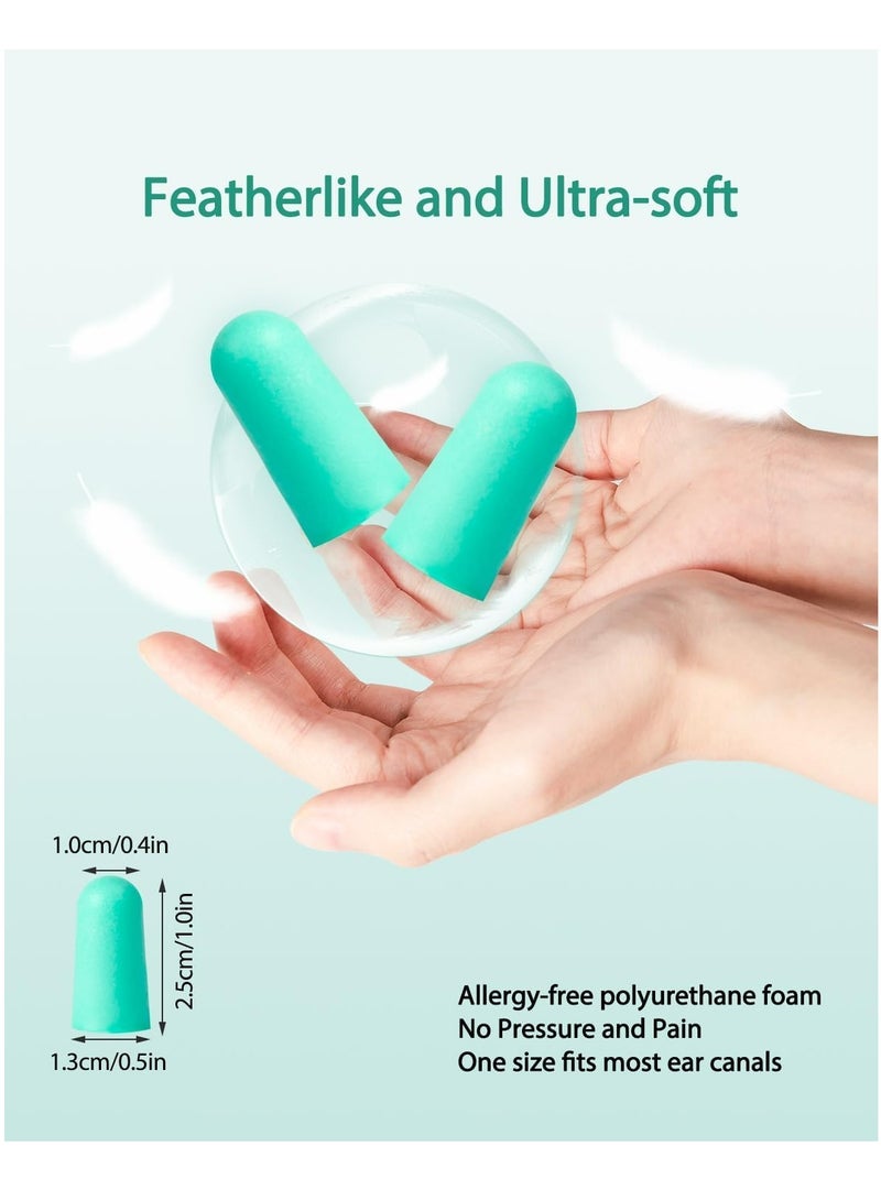 أوزيغالور 61 زوجًا من الأطراف الاسعافية السويدية الناعمة جدًا للنوم، مخفضات الضجيج، مخفضات الصوت للنوم، الدراسة، اللون الأخضر - Image 3