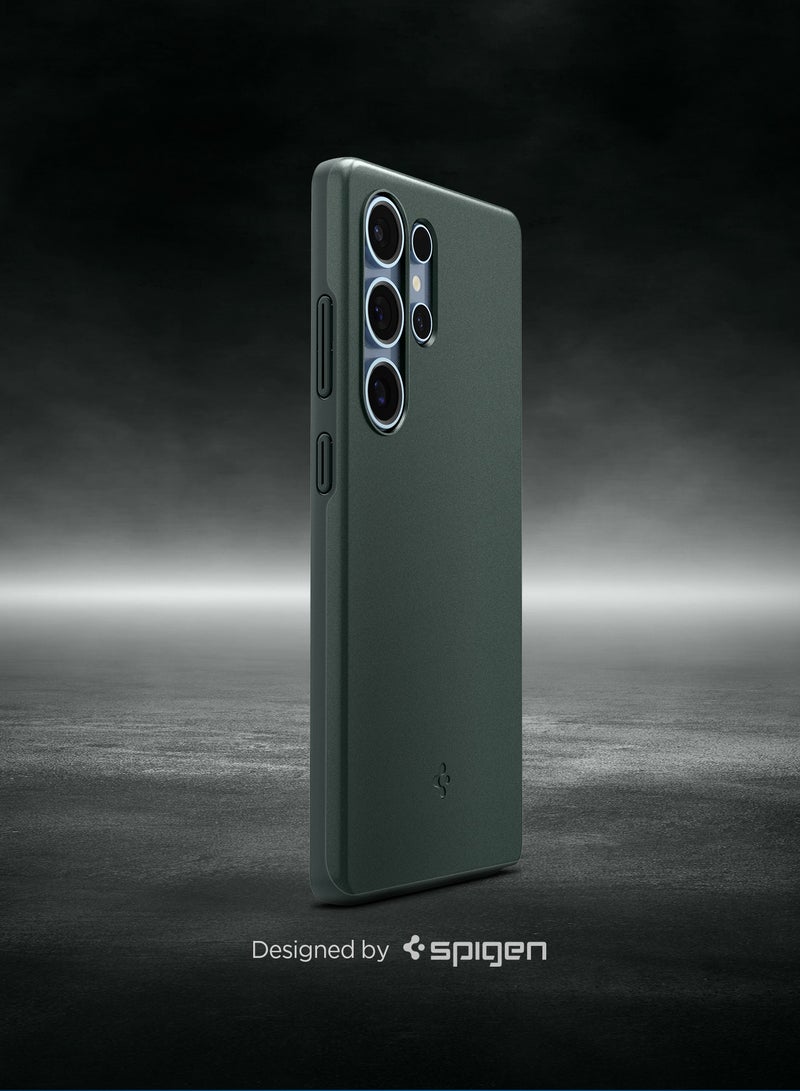Spigen Thin Fit MagFit for Samsung Galaxy S25 ULTRA MagSafe Case Cover (2025) - Abyss Green - Image 3