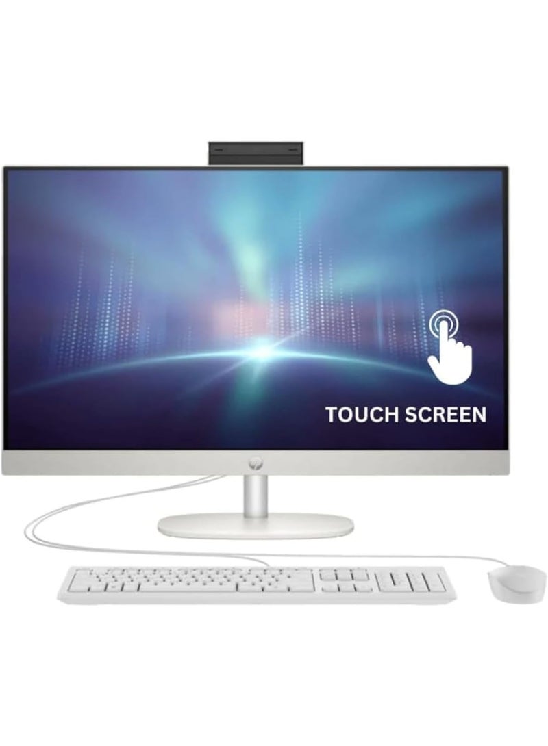 HP 27-inch All-in-One Touch Desktop PC, Intel Core i7, 16GB RAM, 1TB SSD, FHD IPS Display, Windows 11, Shell White English SHELL - Image 2