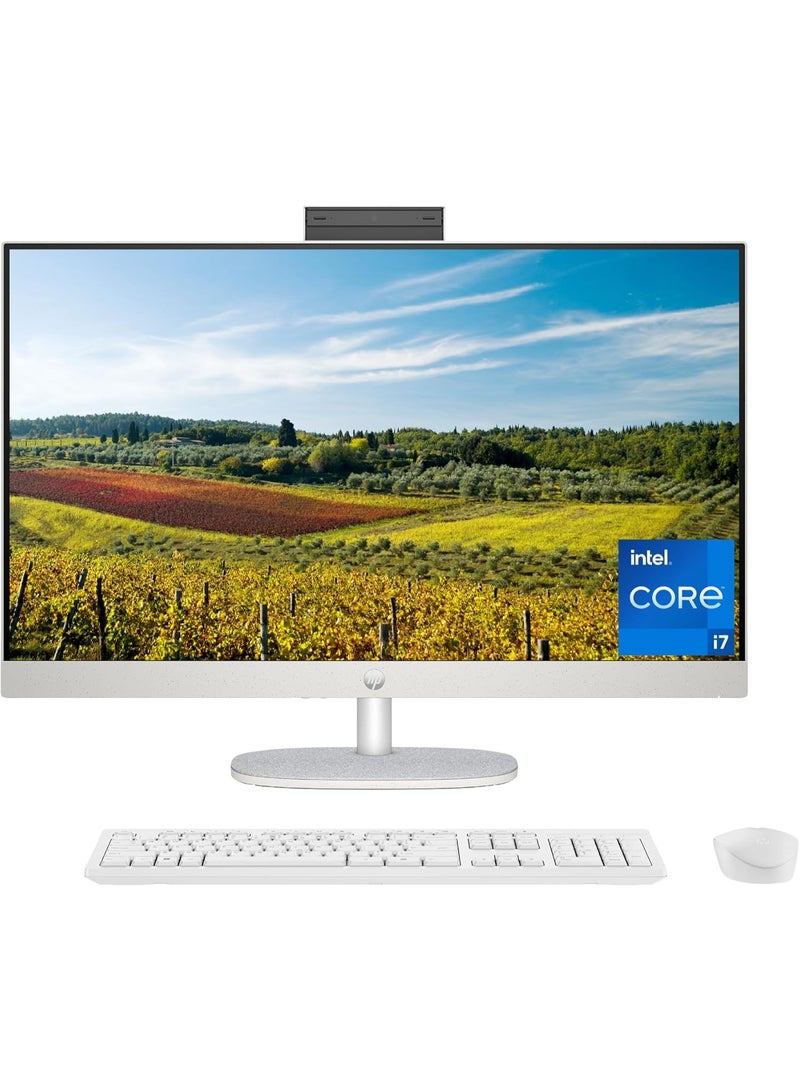 HP 27-inch All-in-One Touch Desktop PC, Intel Core i7, 16GB RAM, 1TB SSD, FHD IPS Display, Windows 11, Shell White English SHELL - Image 4