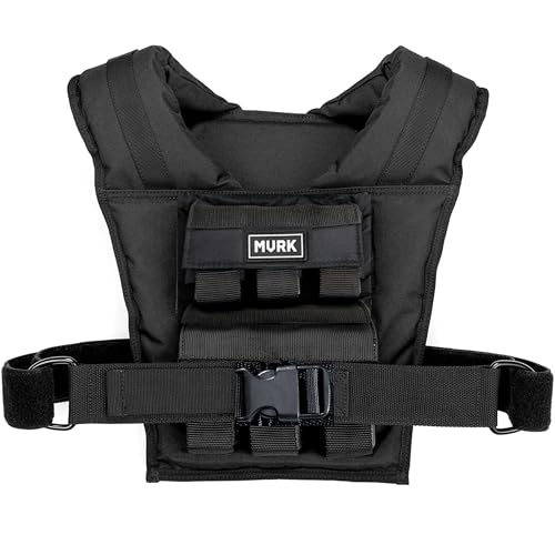 MVRK Adjustable Weighted Vest Men 18 lbs - Weighted Workout Vest With Iron Weights, Heavy Duty Weighted Exercise Vest For Functional Training, Slim Design Weighted Running Vest, Weight Vest for Men - Image 1