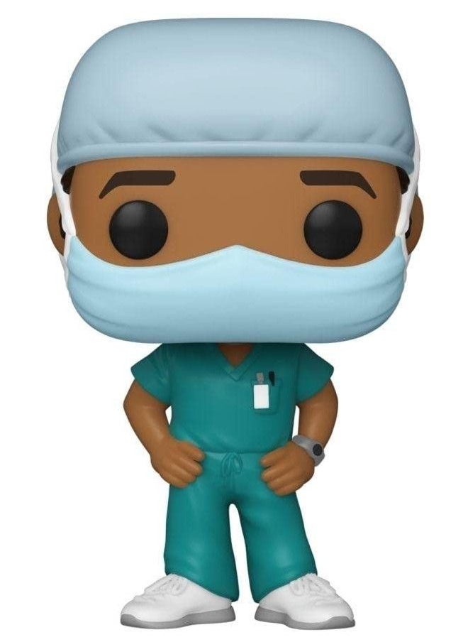 Funko - Pop! Heroes: Front Line Worker Male Hospital Worker 2 Multicolor - Image 1