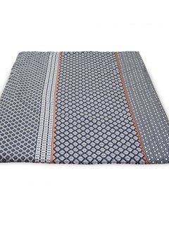 Home-Tex Design Hometex design King Size 100% Cotton 6 Piece Bed Set with reversible Duvet cover - 1 Flat Sheet 240x260 cm 1 Duvet Cover 240x200 cm 4 Pillows 50x80 cm Design Graphic Tribute  - Image 5