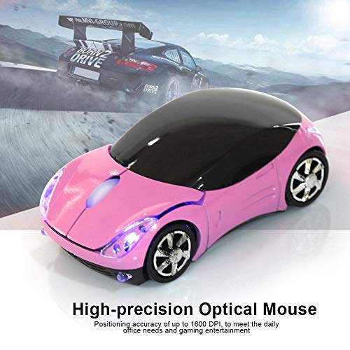 Lazmin Mouse, 2.4G Mouse Bluetooth Optical Mouse 1600DPI for Mac/ME/Windows PC/Tablet Gaming Office (Pink) - Image 2