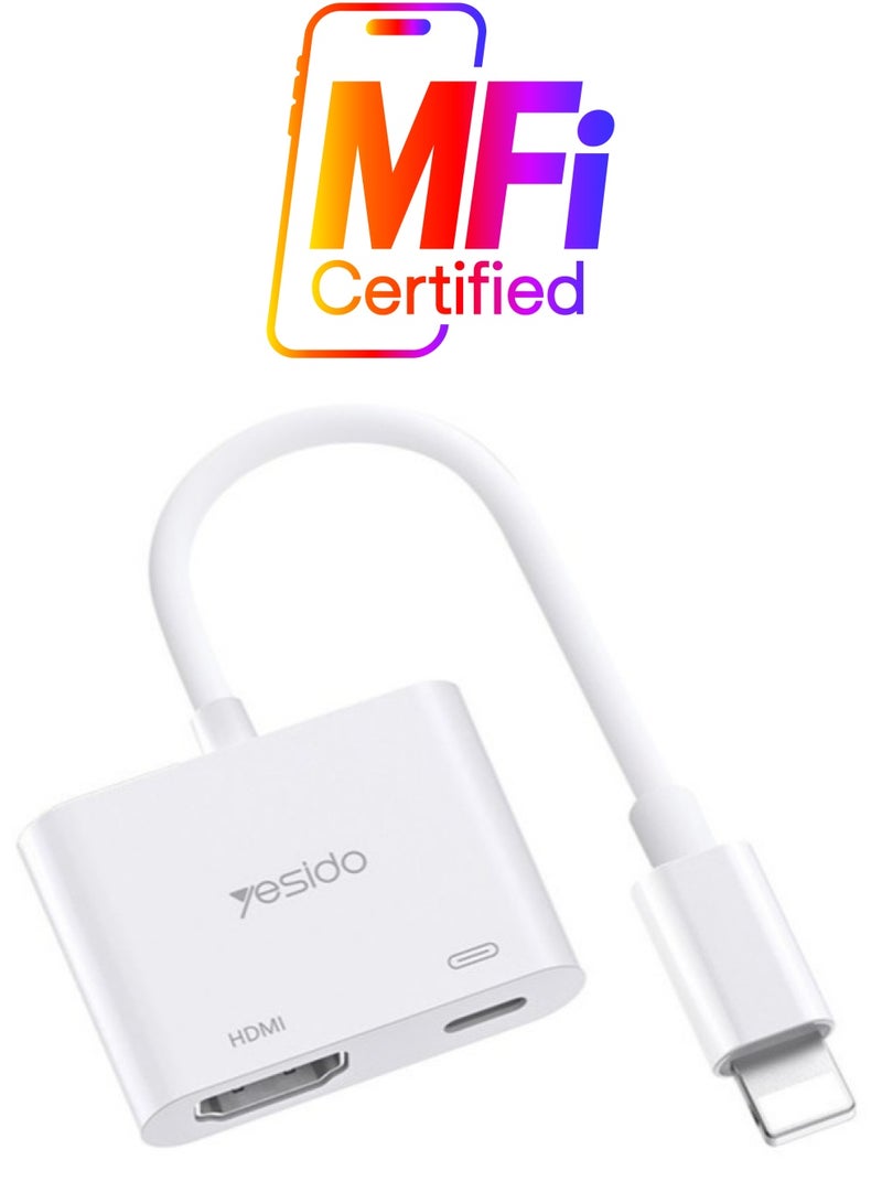 Yesido HM06 8 Pin to HDMI Audio Video Adapter - Image 1