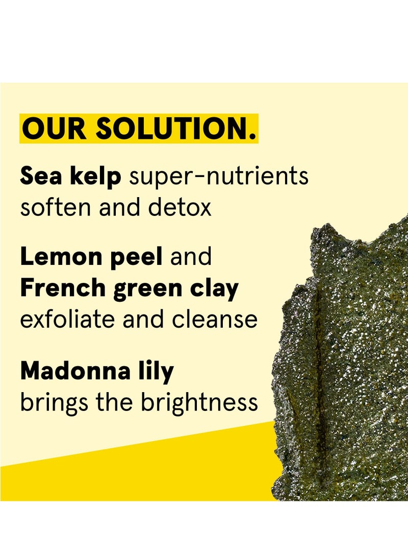 Acure Brightening Facial Scrub Duo Pack - 4 Fl Oz Each - 2 Pack - All Skin Types, Sea Kelp & French Green Clay - Softens, Detoxifies and Cleanses - Image 3