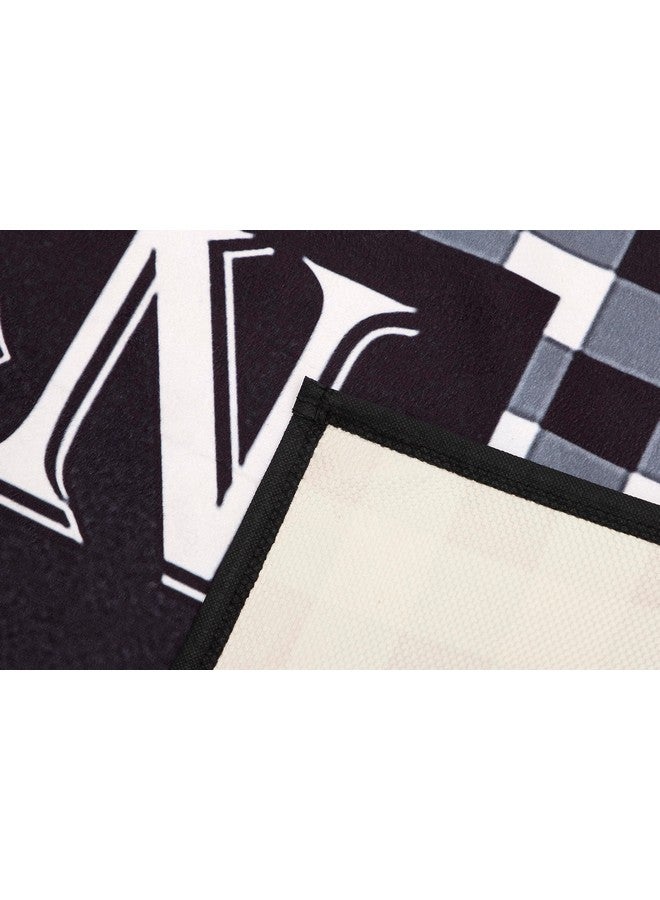 AAZEEM Polyester Kitchen Floor Mat & Runner with Anti Skid Backing, Set of 2 (45 X 135 & 45 X 60 Cm),Silver - Image 4