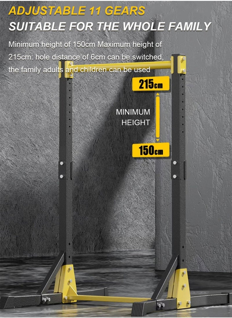 MaBaby Children's Gymnastics Training Horizontal Bar Youth Training Horizontal Bar Physical Training Toys Suitable For Children's Home Fitness Equipment Adjustable Height Foldable Equipped With Rings Swings And Sandbags  - Image 5