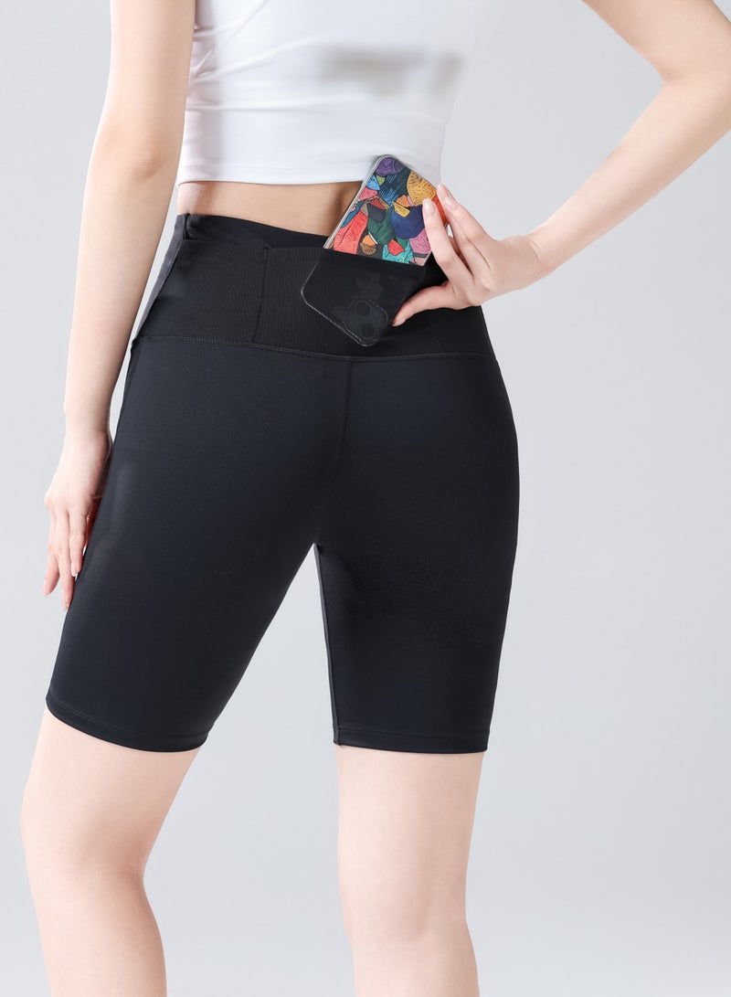 luluesses Women's quick-dry shorts for running and yoga pants with pockets  - Image 2