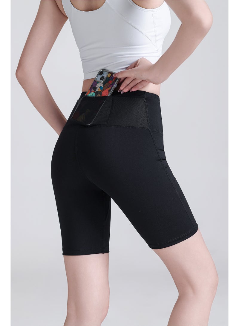 luluesses Women's quick-dry shorts for running and yoga pants with pockets  - Image 1