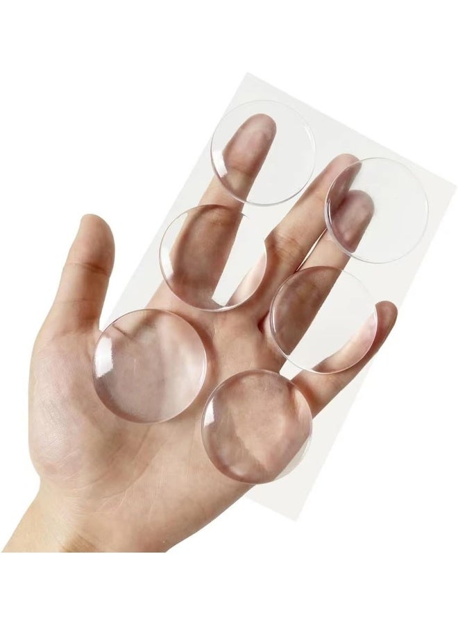 ECVV 6 Pack Door Handle Wall Protector Clear Wall Bumper Protector Reusable Self Adhesive Door Knob Wall Shield To Prevent Noise And Wall Damage Transparent - Image 5