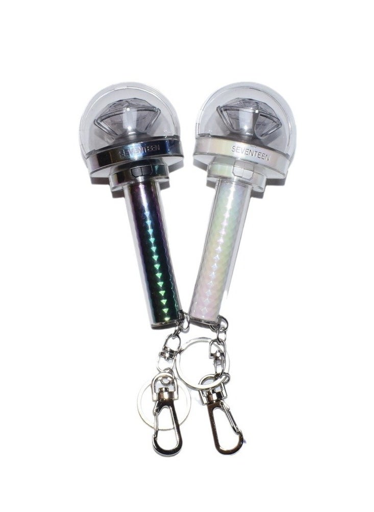 NIBEMINENT Kpop Seventeen Glowstick Light Keychain Mini Stick Light Pendant  - Image 5